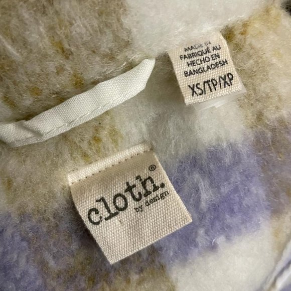 XS Cloth by Design Shacket - Plaid - Picture 2 of 6